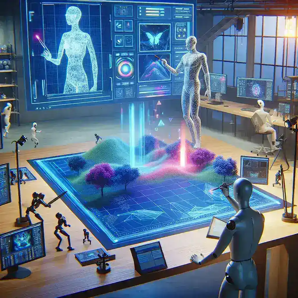 "Unity Generative AI Scene Builder interface showcasing intuitive design tools for game developers in a revolutionary update for enhanced game creation."